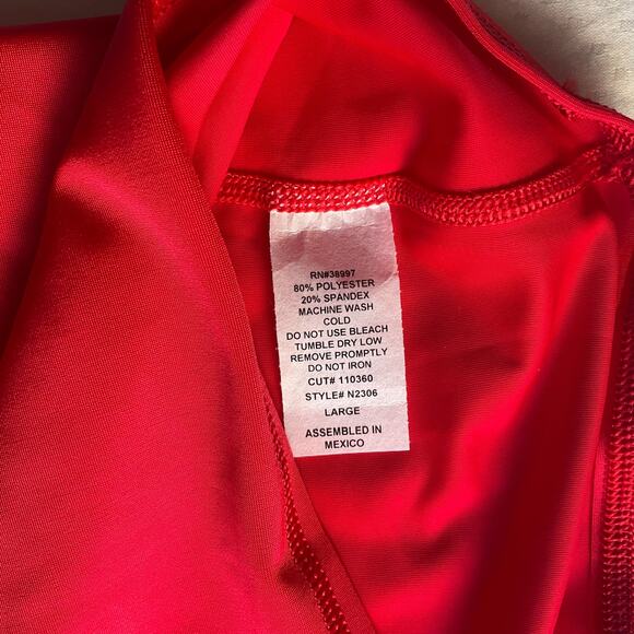 A4 Men’s Sleeveless Tank Top Size L, Solid Red - Picture 6 of 7